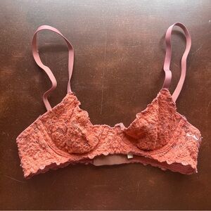 aerie Rust colored lace bra 32A